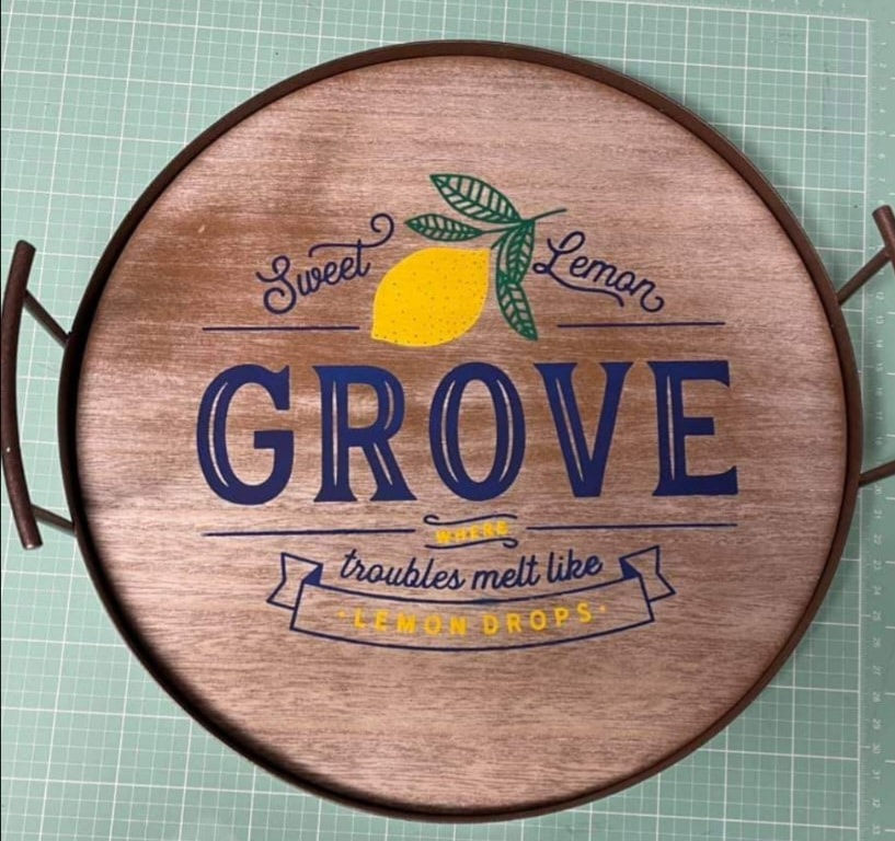 "Sweet Lemon Grove" Serving Tray